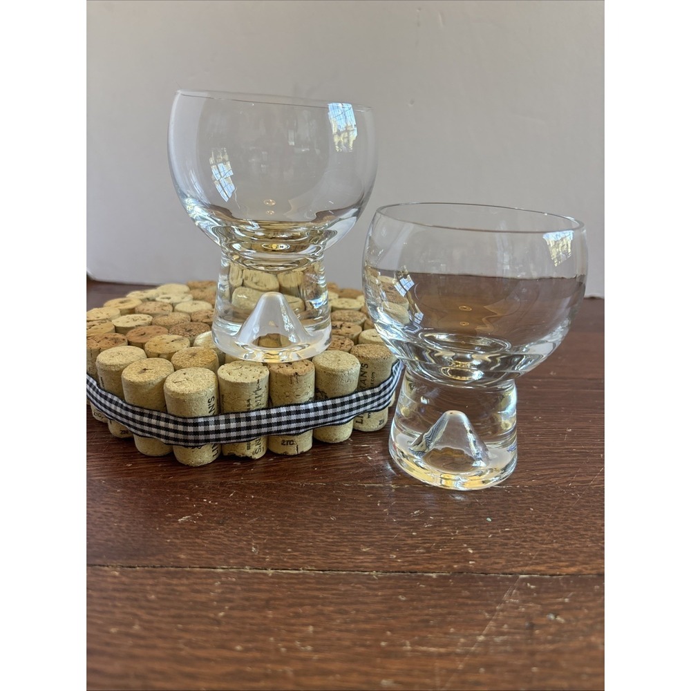 Lenox Olympus White Wine 4 1/8" 8.5 Oz Discontinued Set Of 2 Glasses